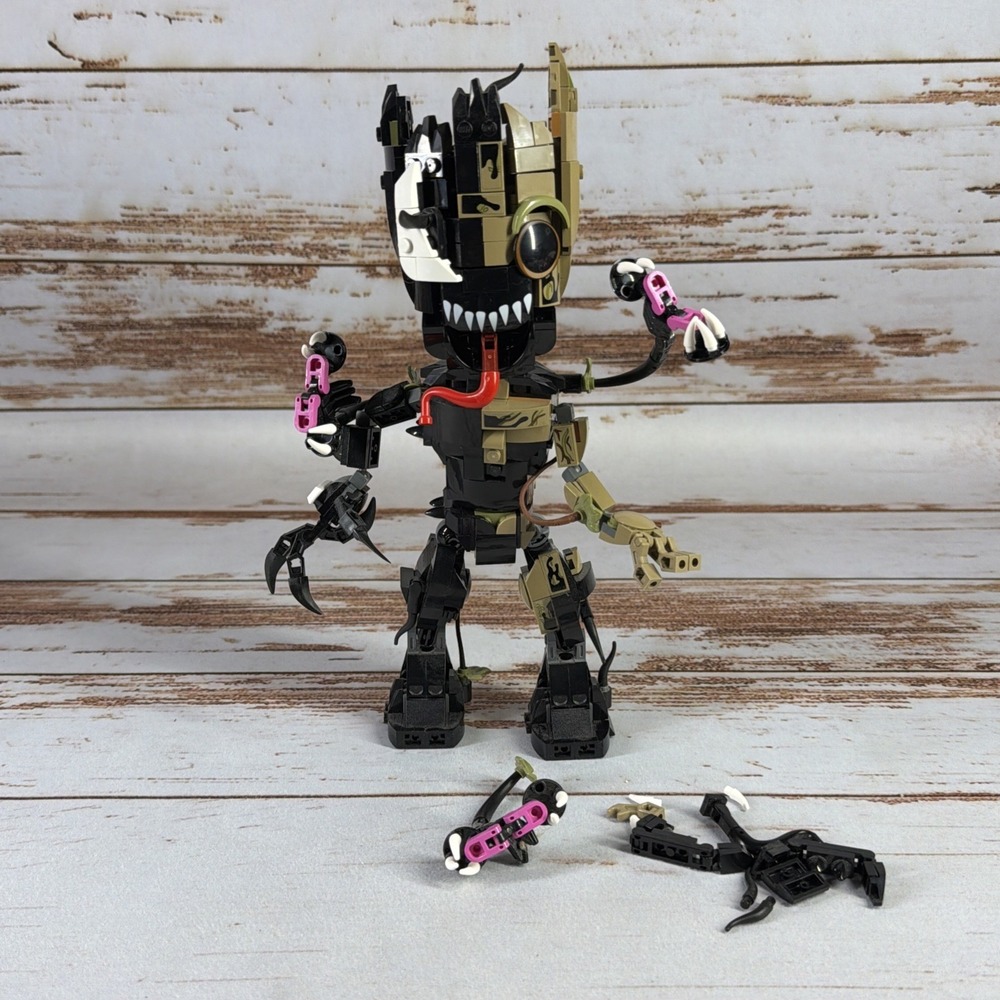 LEGO Marvel Venomized Groot 76249 Partially Built Incomplete Used